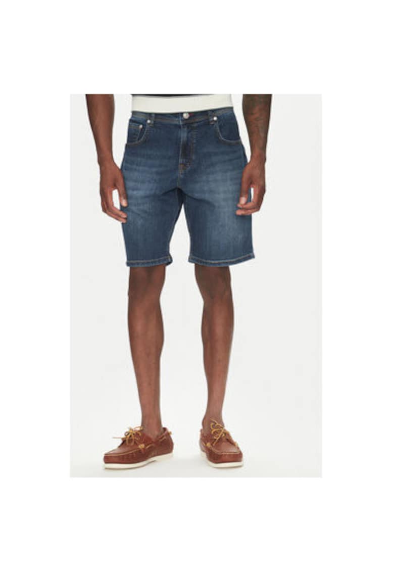 Pantaloni scurti din denim barbati 26655670 - Bumbac/Lyocell - Bleumarin