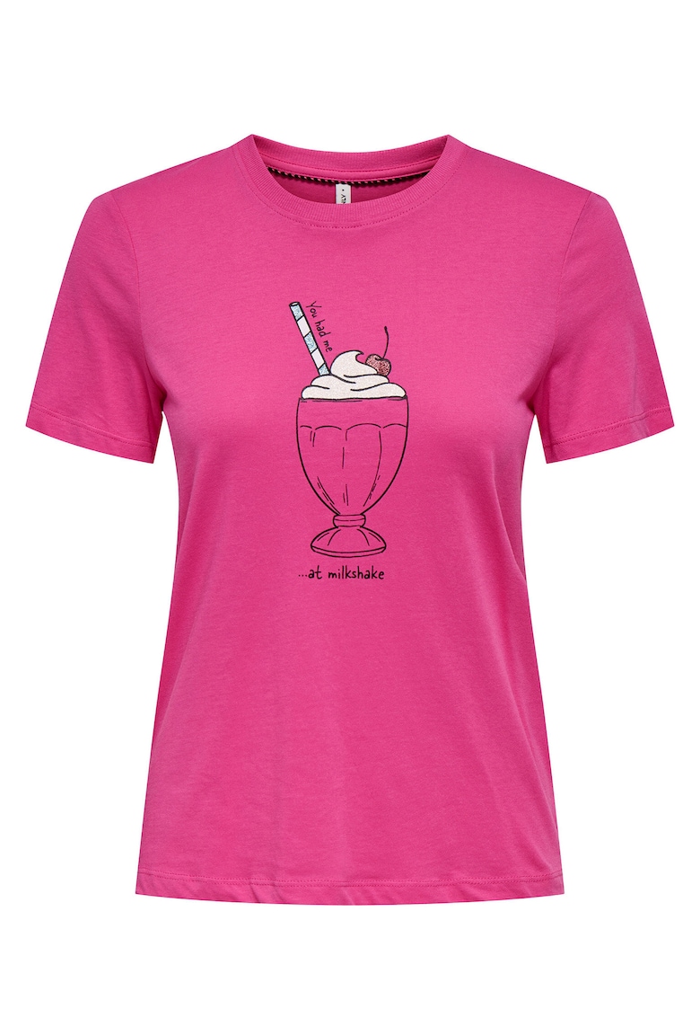 Tricou dama 15349901 - Bumbac organic - Roz - Roz