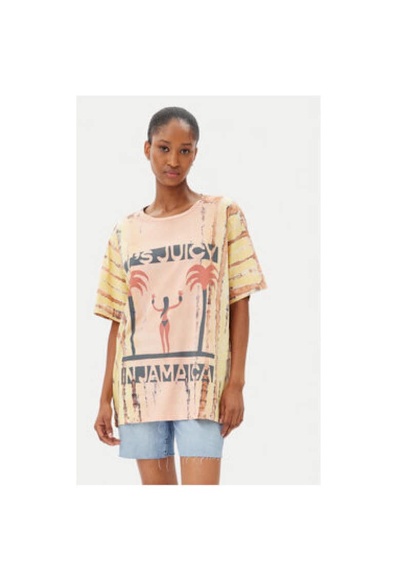 Tricou dama 26940 - Bumbac - Portocaliu