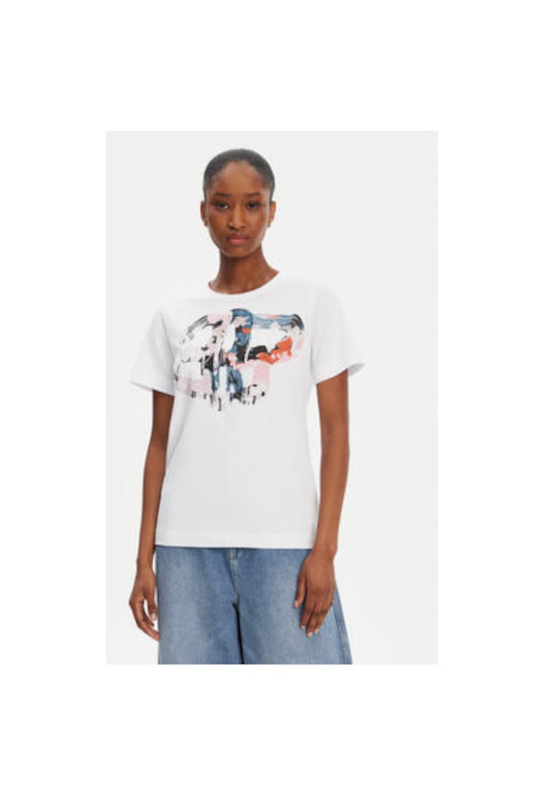 Tricou dama 252110425260 - Bumbac organic - Alb