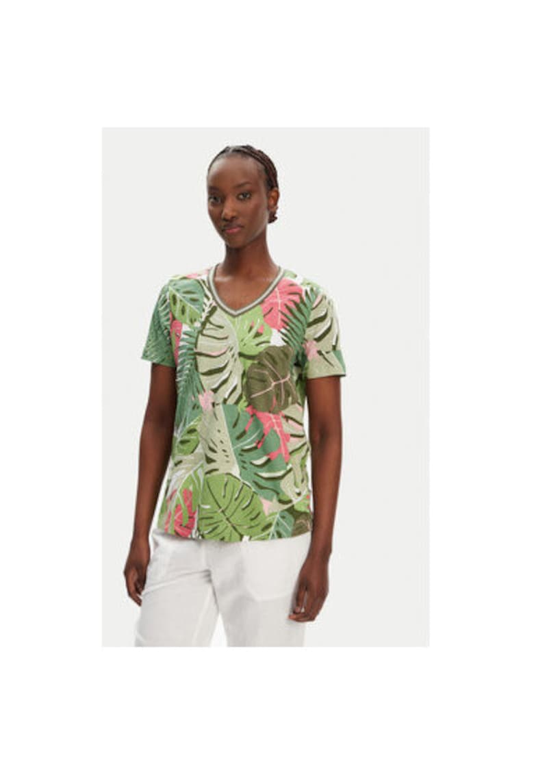 Tricou dama 11105096 - Bumbac - Verde - Verde
