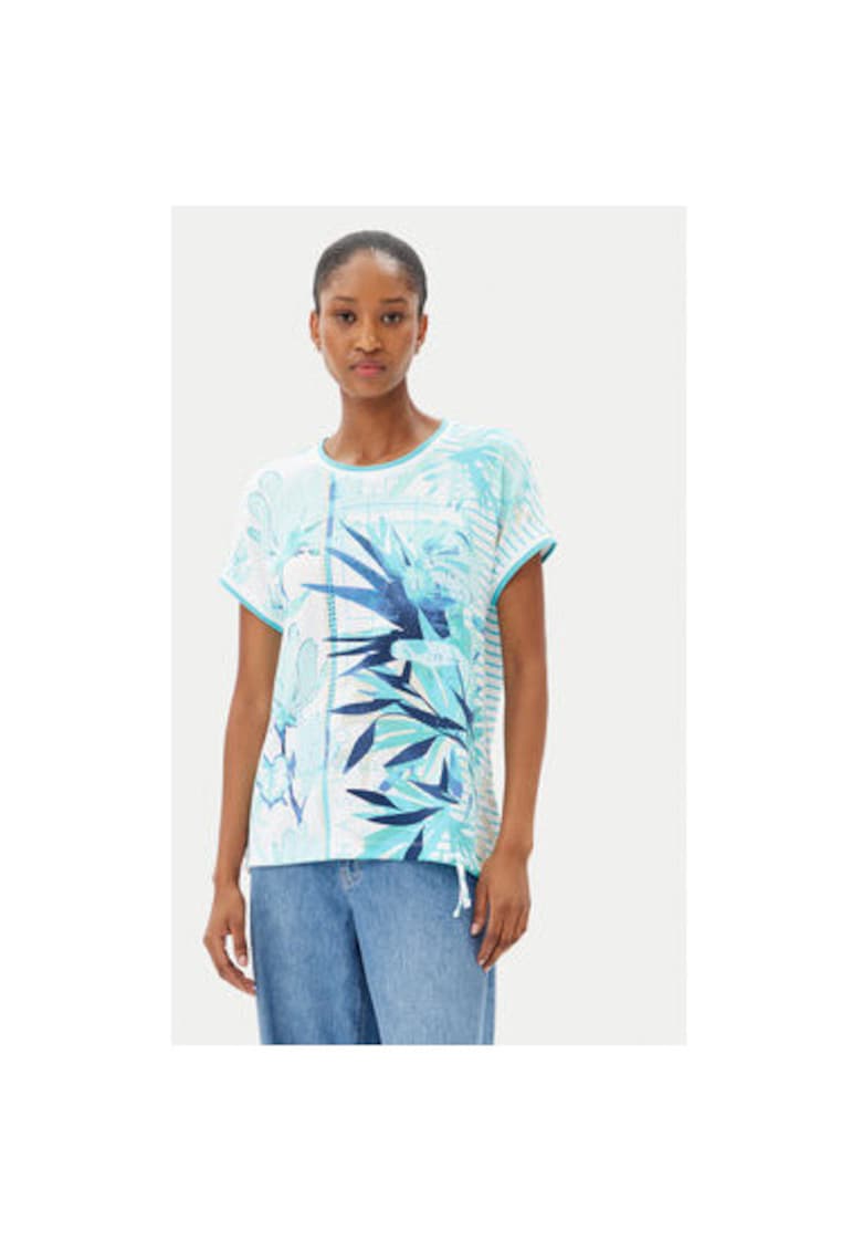 Tricou dama 11105047 - Viscoza - Albastru