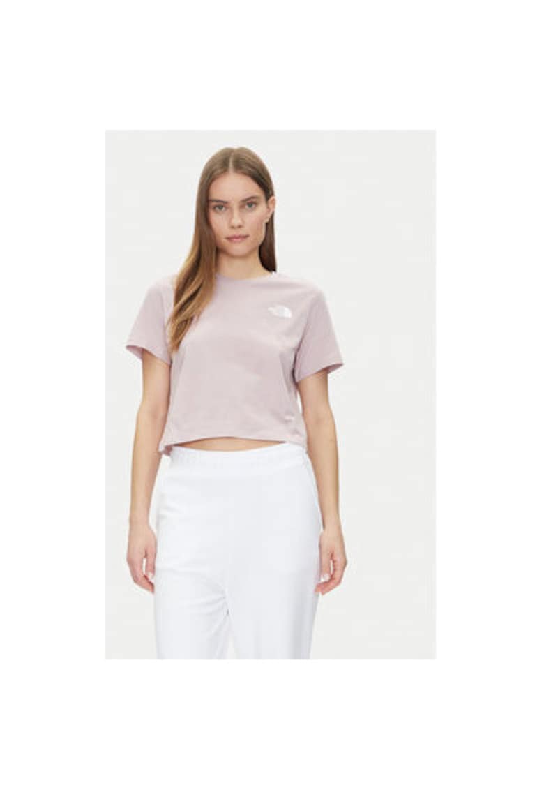 Tricou dama NF0A87U40SO1 - Bumbac/Poliester reciclat - XL INTL - Roz