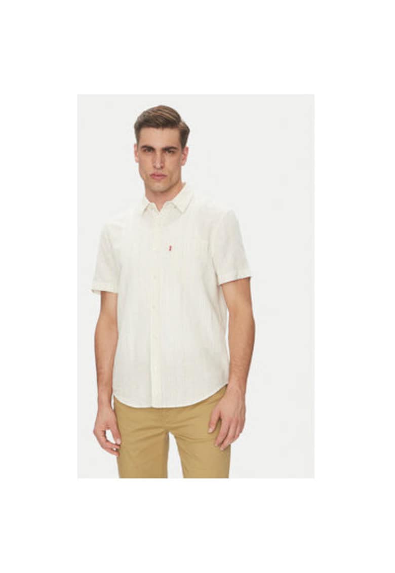 Camasa barbati Levi S - 86624-0065 - In/Viscoza - Alb