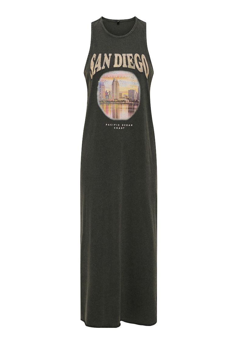 Rochie dama 15324373 - Bumbac organic - Negru - Negru