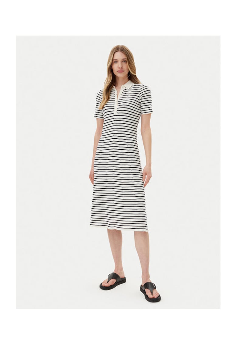 Gant Rochie dama 4502085 - Bumbac organic/Modal - Alb - Alb