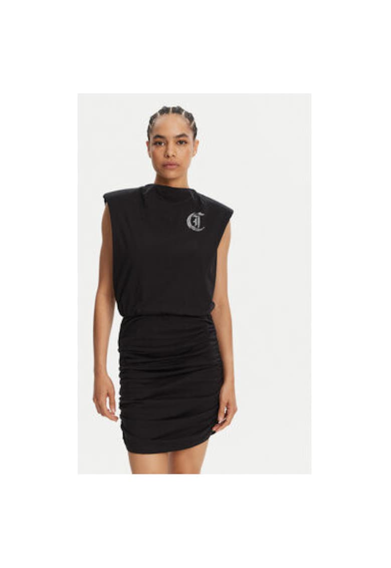 Rochie dama 78PAOE11 CJ110 - Bumbac - Negru - Negru
