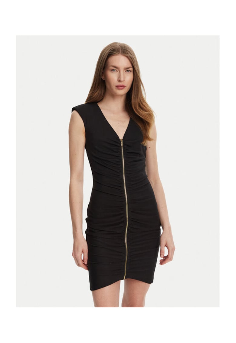 Rochie dama 78PAO949 J0116 - Poliester/Poliamida - Negru - Negru