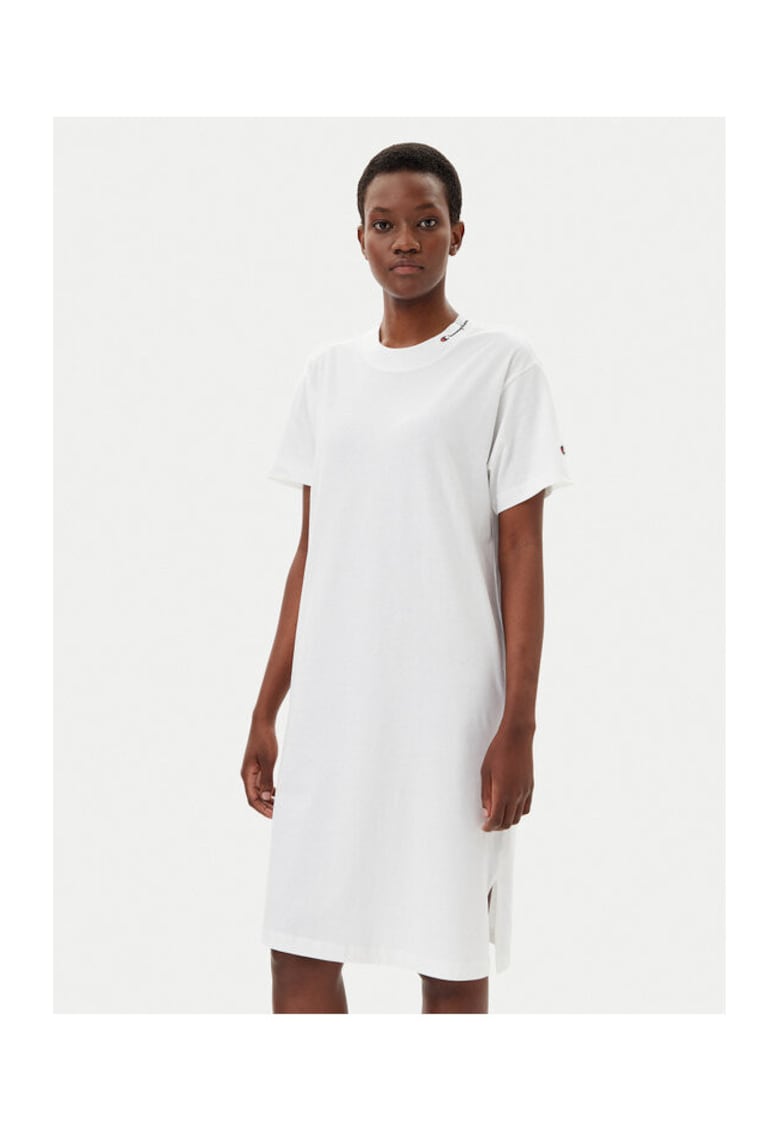 Rochie dama 117782 - Bumbac - Alb - Alb