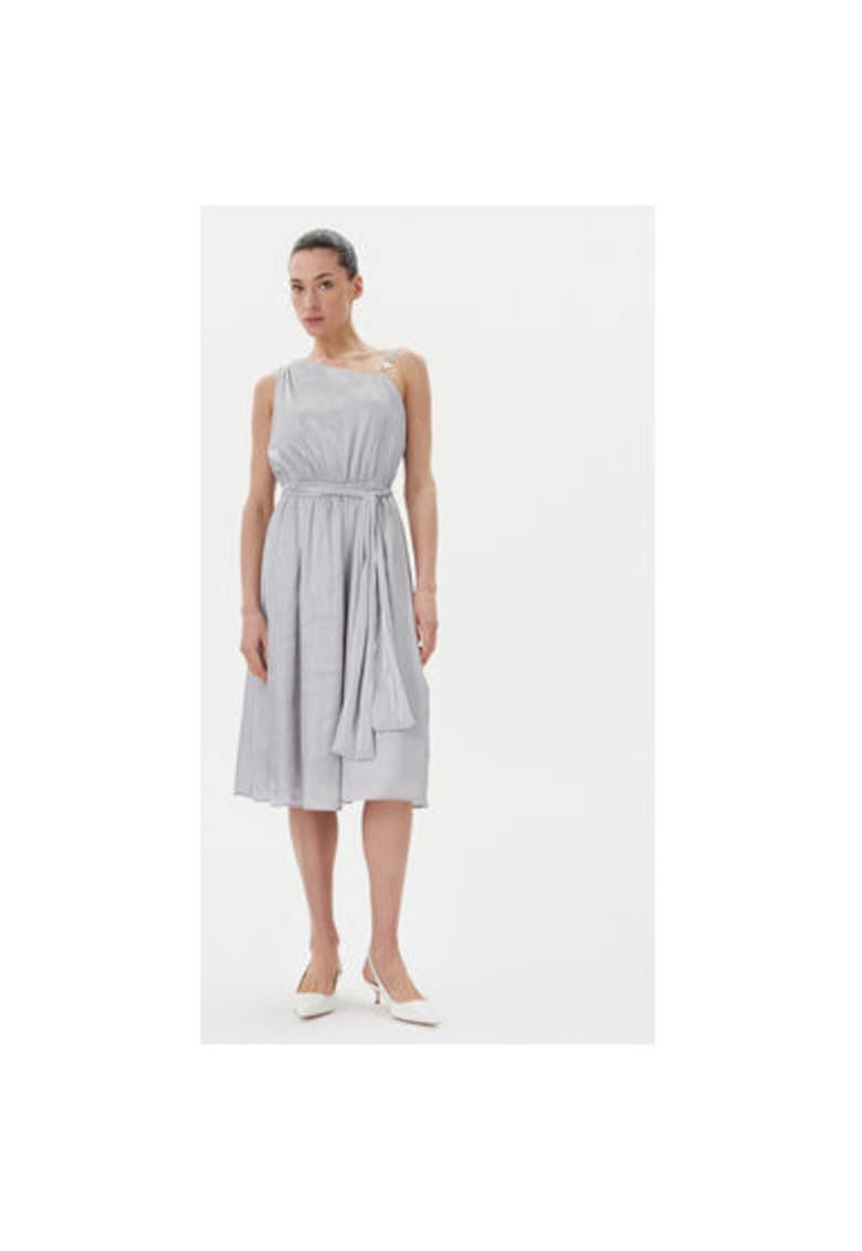 Rochie dama FQ25SD2009W797T4 - Poliester reciclat/Poliester - Argintiu - Argintiu