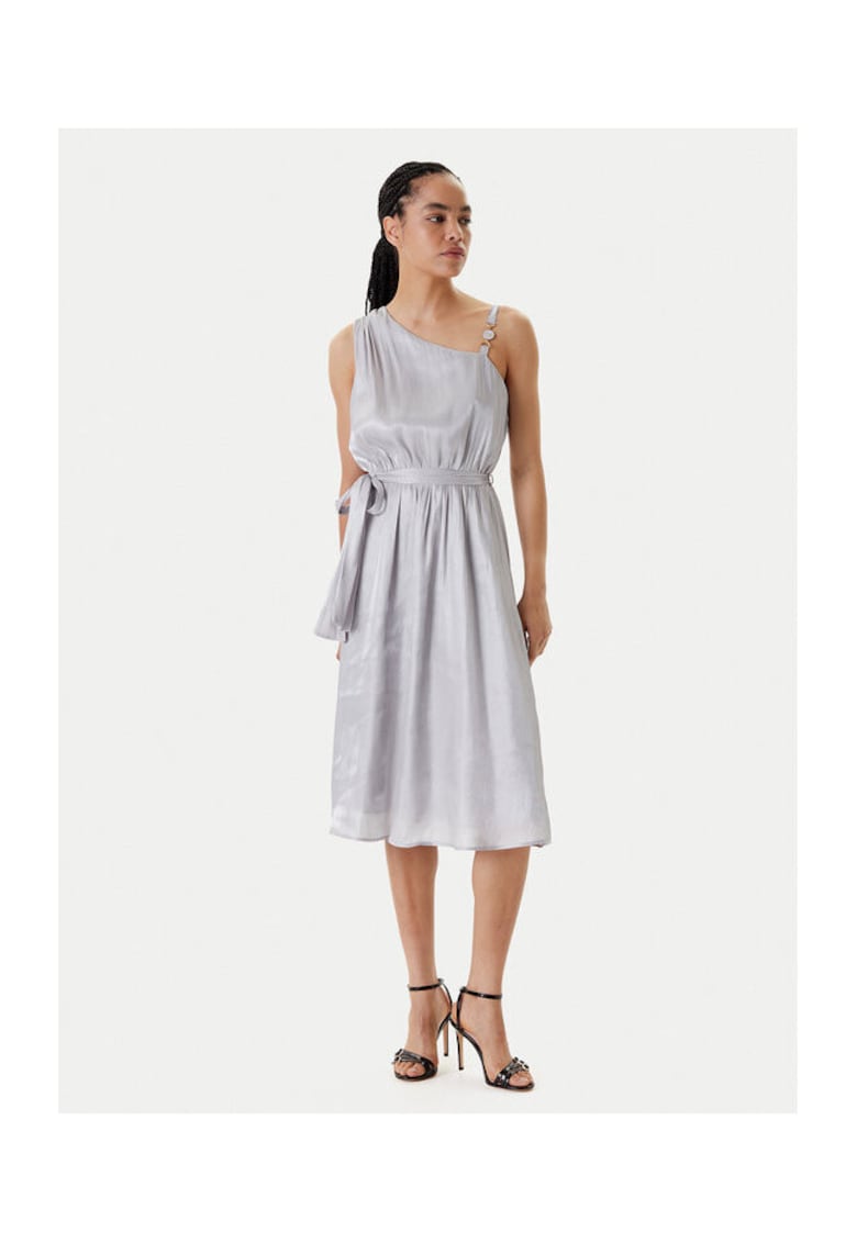 Rochie dama FQ25SD2009W797T4 - Poliester reciclat/Poliester - Argintiu - Argintiu