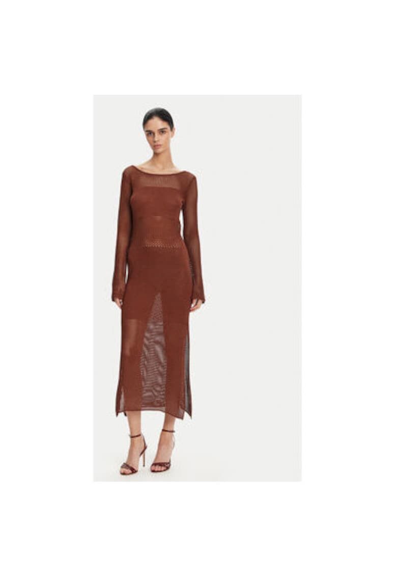 Rochie dama  FS25SD5004K514O7 - Viscoza/lurex - Maro