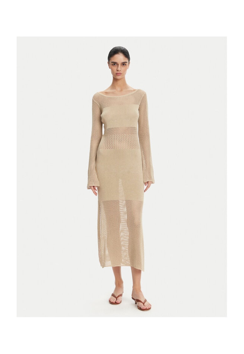 Rochie dama FS25SD5004K514O7 - Viscoza/lurex - Bej - Bej