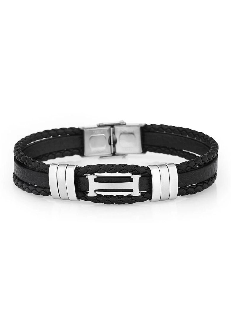 Bratara pentru barbati din Piele ecologica - lungime 20 cm - JWQG3002