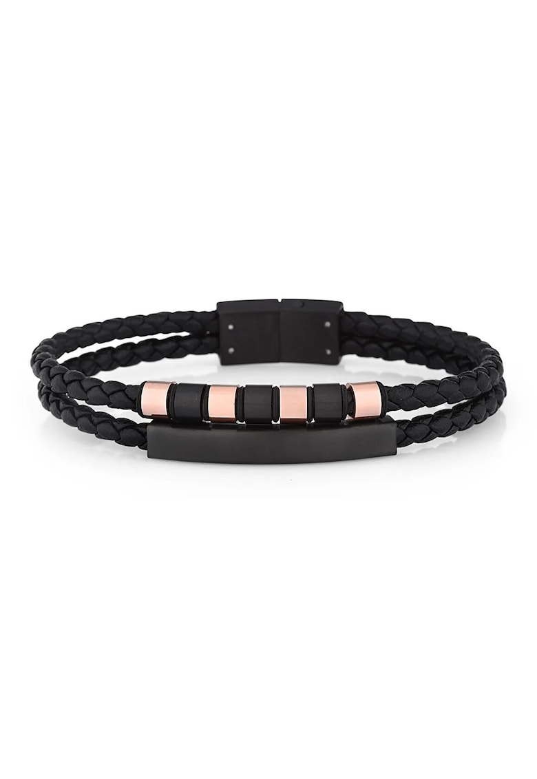 Bratara pentru barbati din Piele ecologica - lungime 20 cm - JWQG3013