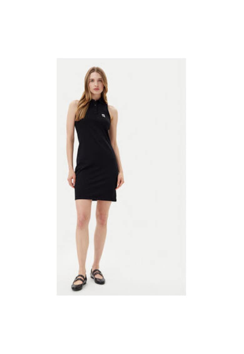 Rochie dama A2W13041 - Bumbac organic - Negru - Negru