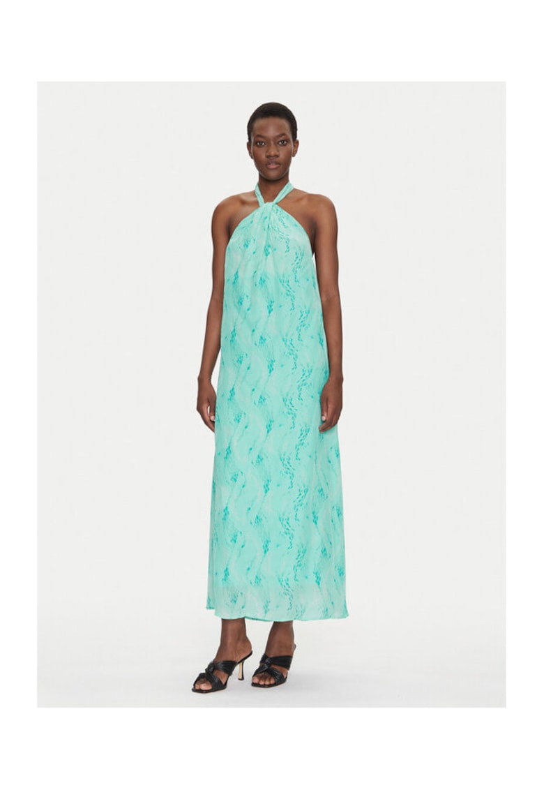 Rochie de vara dama FS25SD3006W422J3 - Viscoza -Albastru deschis - Albastru deschis