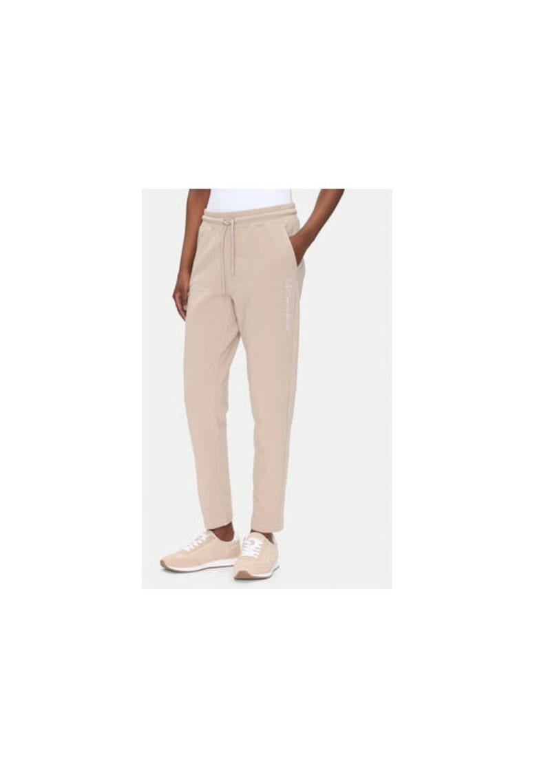Pantaloni de trening dama Ea7 Emporio Armani - 7W000489 AF12951 - Bumbac/Elastan - Bej