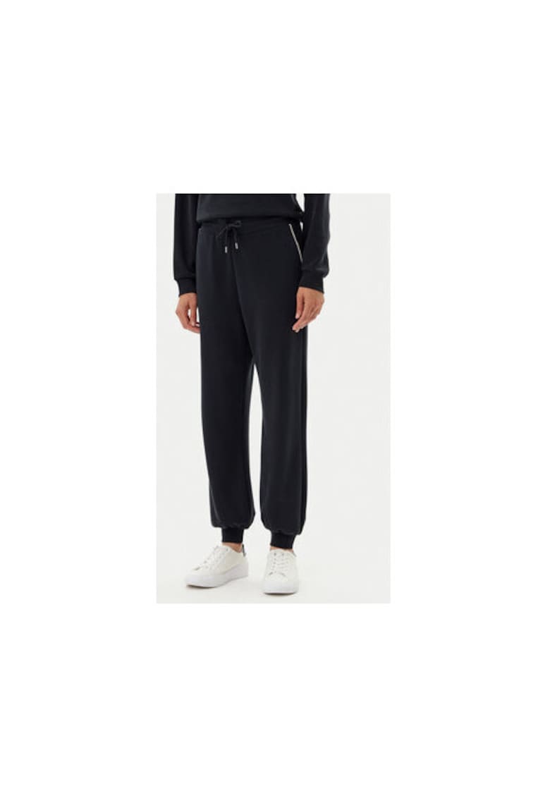 Pantaloni de trening dama Emporio Armani - 7W000143 AF12643 - Modal/Poliester - Negru - Negru