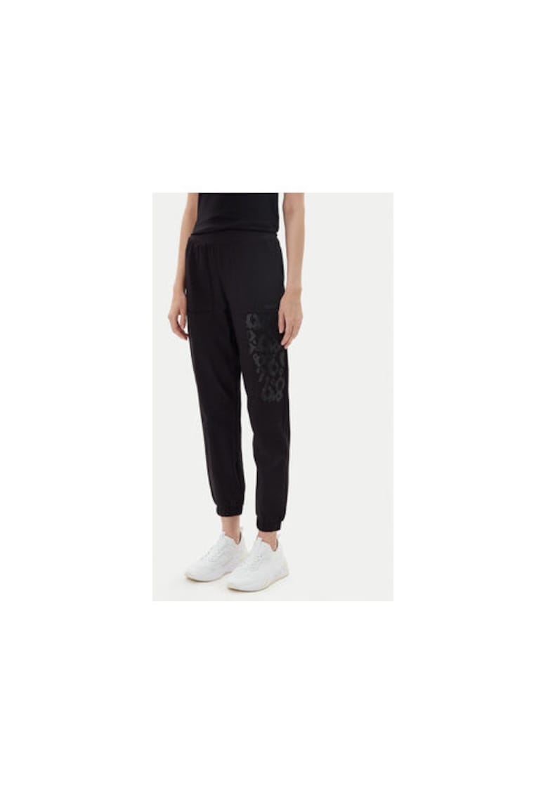 Pantaloni de trening dama Emporio Armani - 7W000480 AF13135 - Bumbac/Elastan - Negru