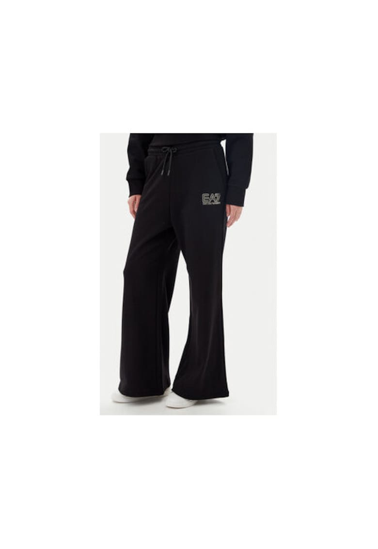 Pantaloni de trening dama Emporio Armani - 7W000106 AF12473 - Bumbac/Poliester - Negru