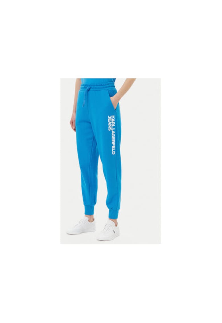Pantaloni de trening dama A1W10058 - Bumbac organic - Albastru - Albastru