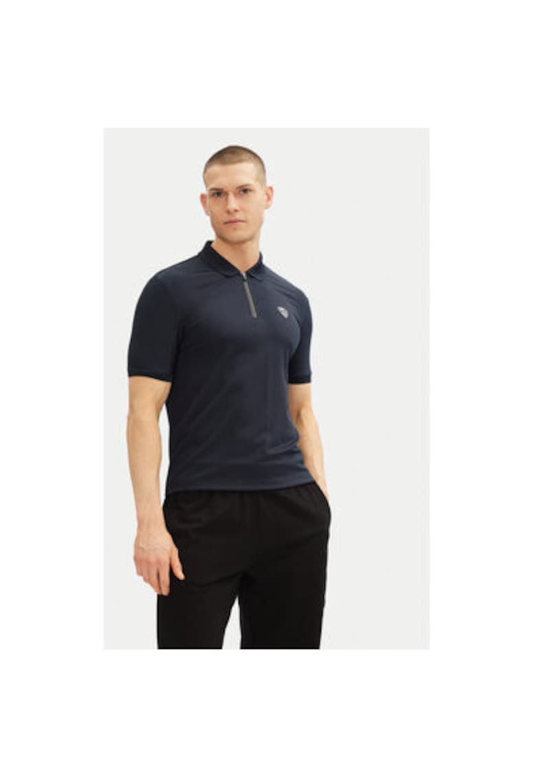 Tricou Polo barbati Emporio Armani - 8NPF13 PJRGZ - Viscoza/Poliamida - Bleumarin - Bleumarin