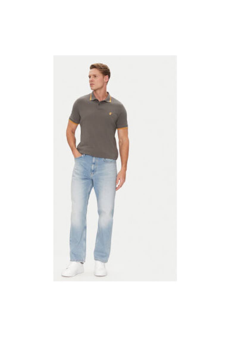 Tricou polo barbati DR0136M-BATE20 - Bumbac - Gri - Gri