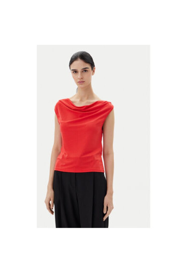 Bluza dama 15351679 - Viscoza/Poliester - Rosu Bluza dama 15351679 - Viscoza/Poliester - Rosu