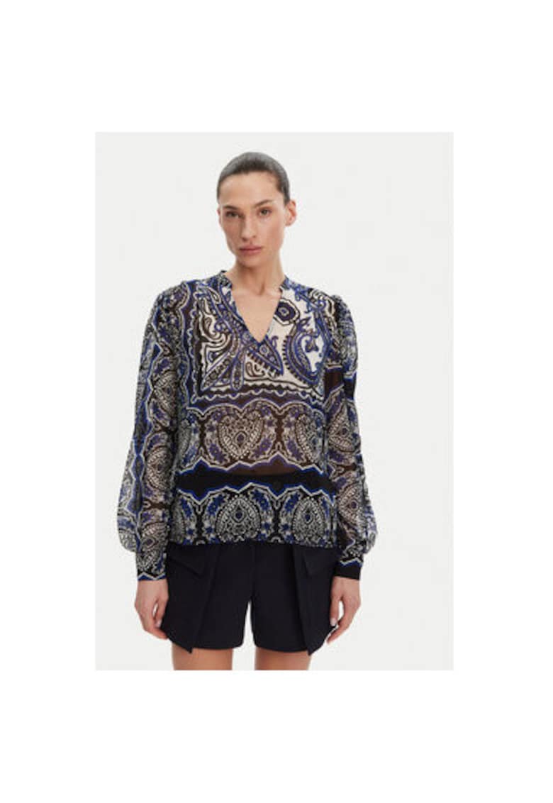 Bluza dama 251-OJAL.F - Poliester - Bleumarin - Bleumarin