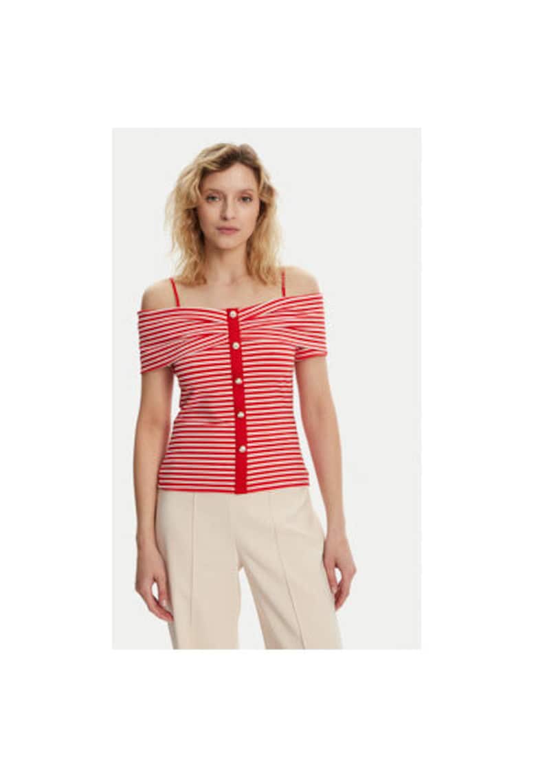 Bluza dama 241-DROPEZ - Poliester/Viscoza - Rosu Bluza dama 241-DROPEZ - Poliester/Viscoza - Rosu