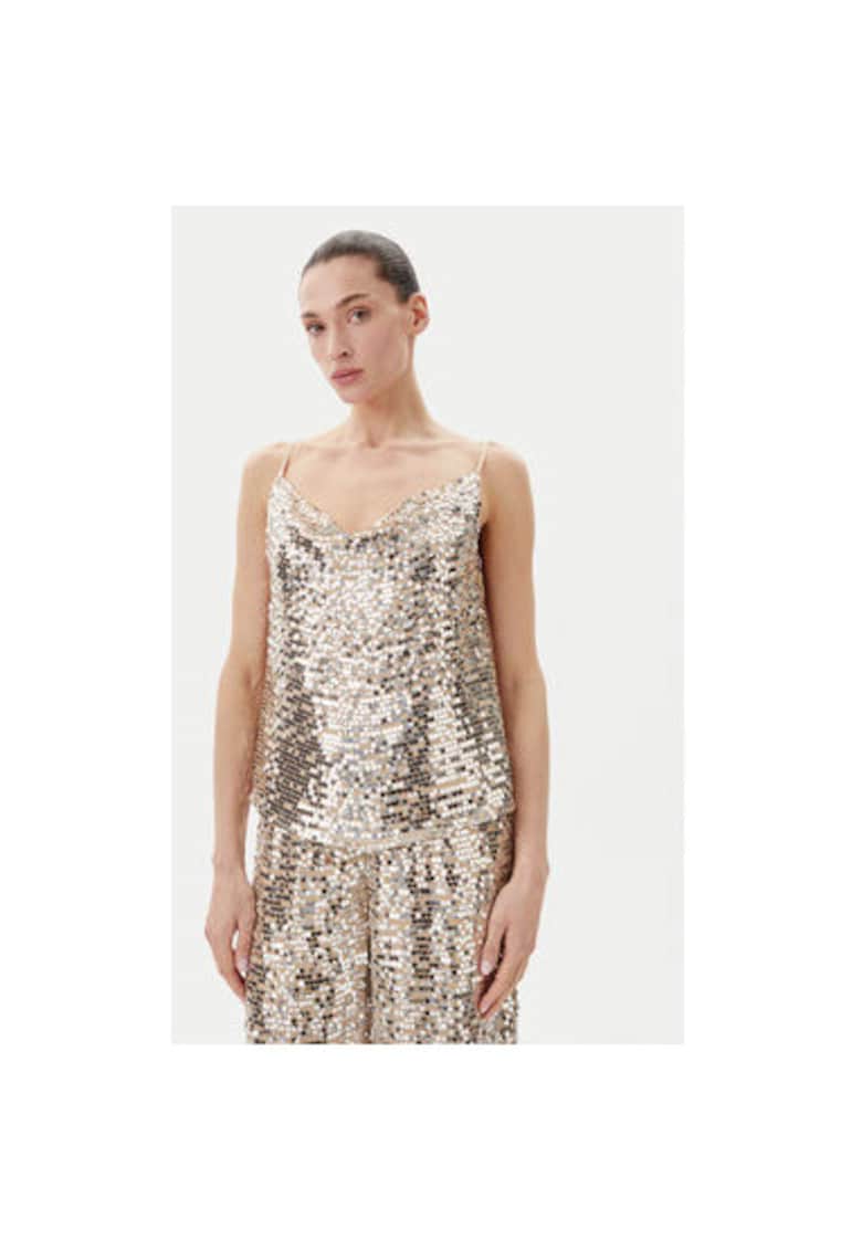 Top dama BBW4389 - Viscoza - Argintiu - Argintiu