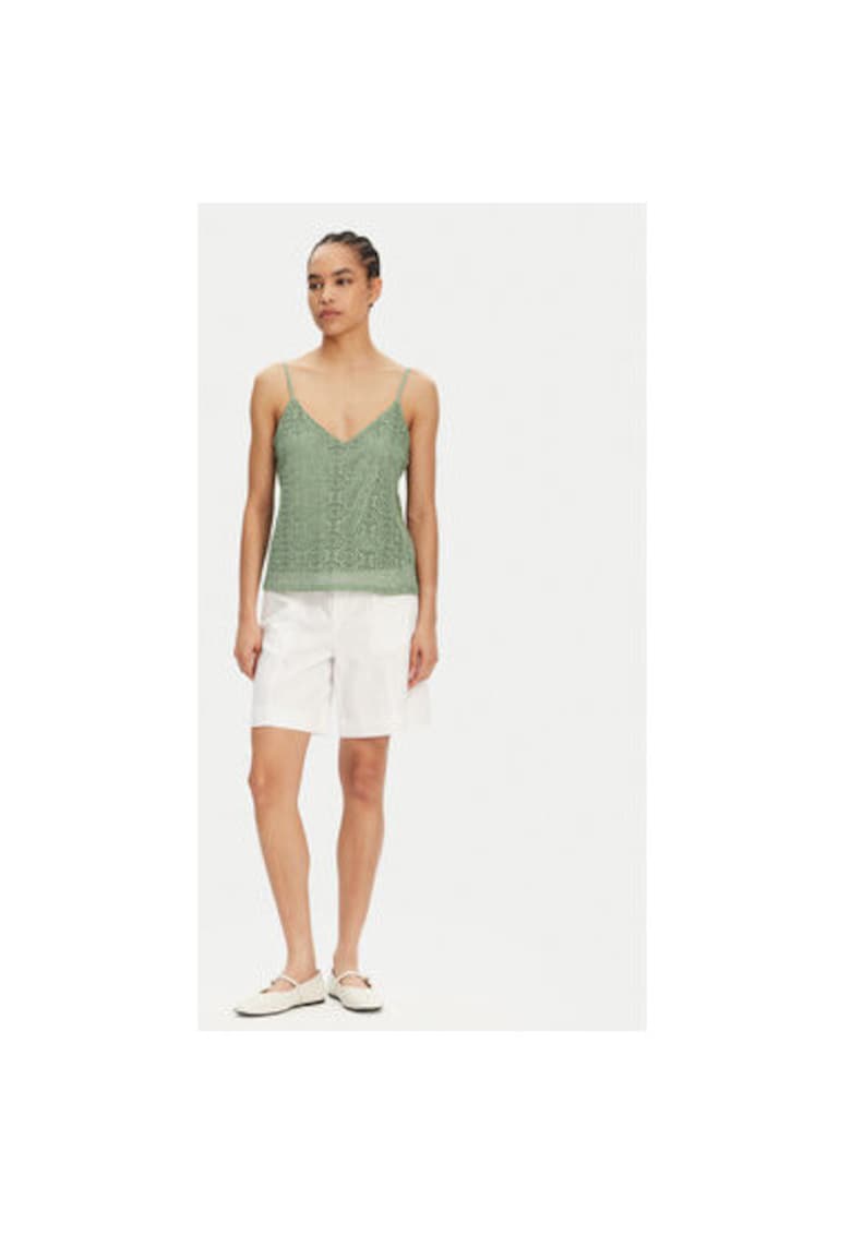 Vero Moda Top dama 10325031 - Poliester reciclat/Poliester - Verde - Verde