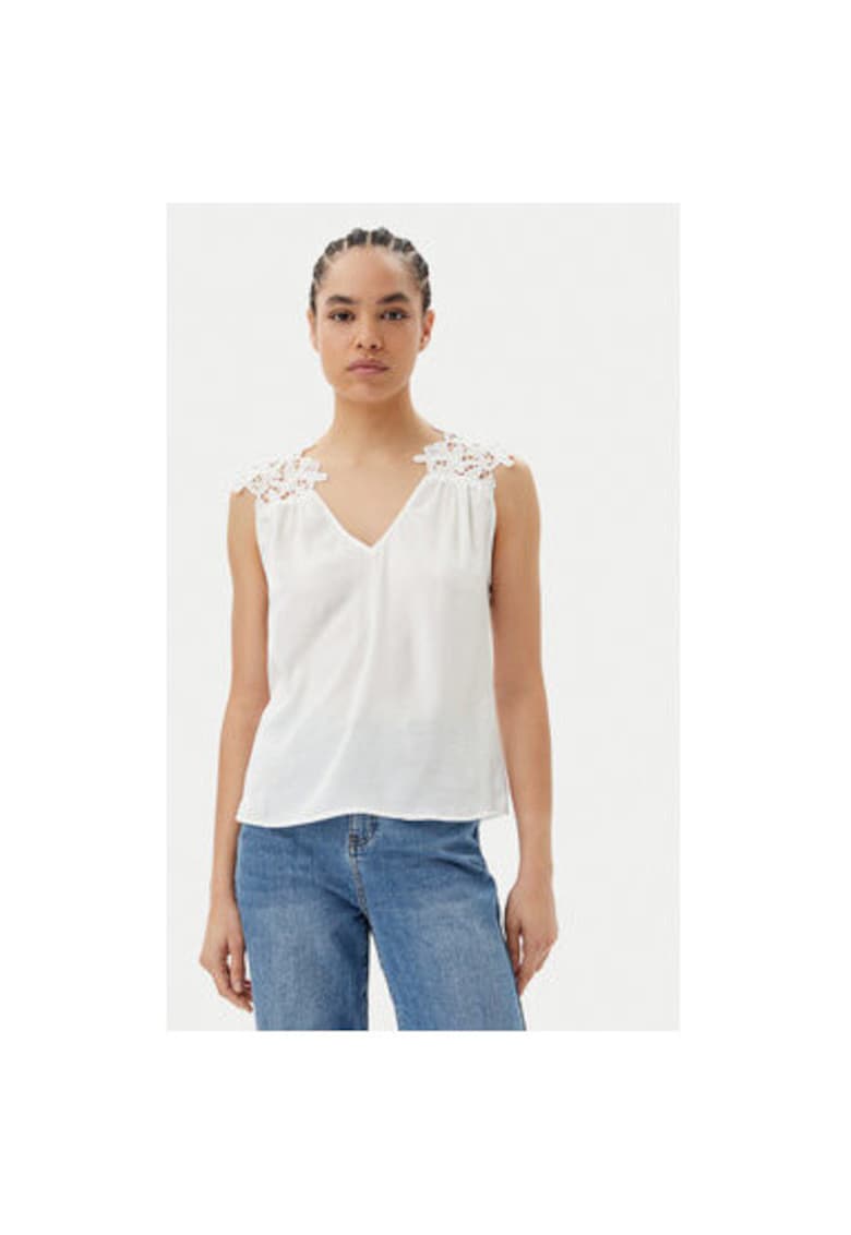 Top dama 251-OJOIE - Poliester - Alb - Alb