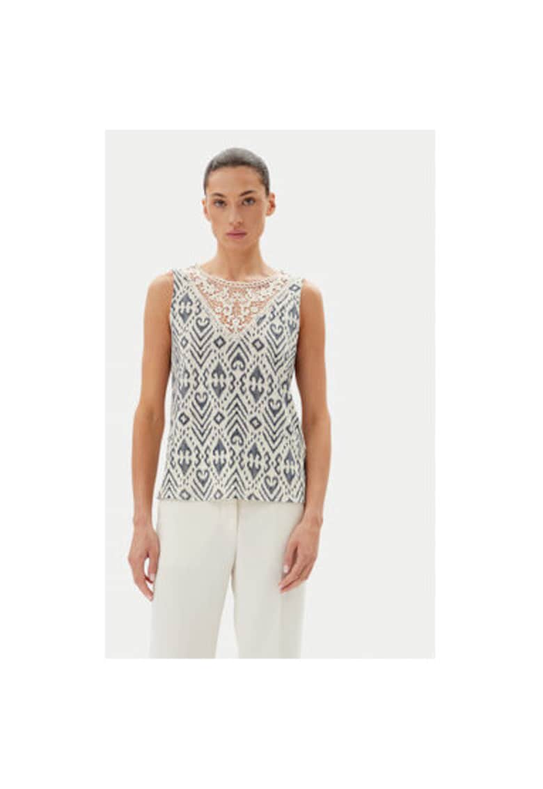 JdY Top dama model 15296246 - material Poliester - culoare Ecru - Ecru
