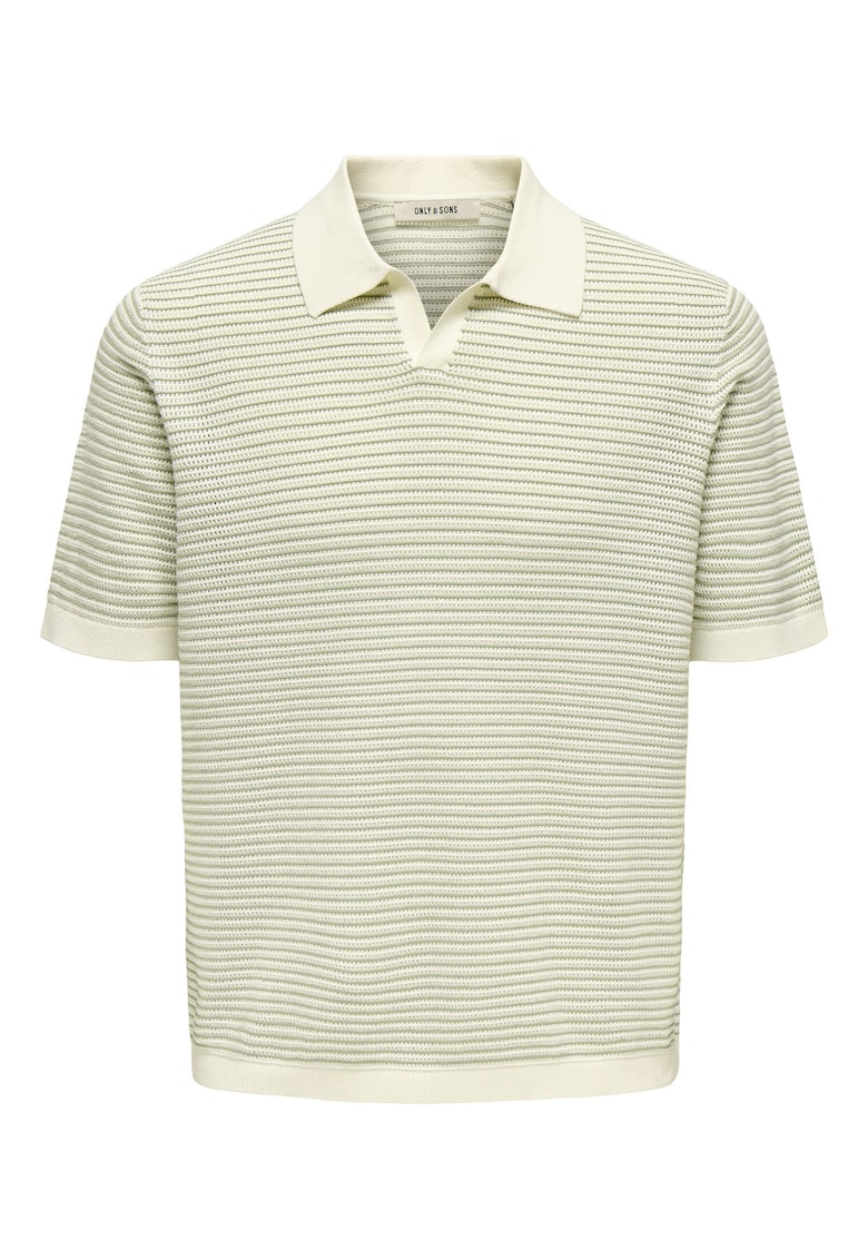 Tricou polo barbati Sons - 22033457 - Bumbac - Bej Tricou polo barbati Sons - 22033457 - Bumbac - Bej