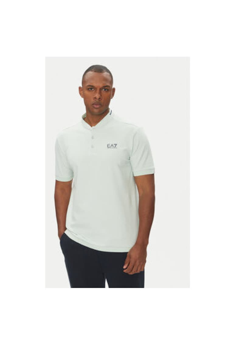 Tricou polo barbati Emporio Armani - 7M000183 AF13511 - Bumbac - Albastru deschis