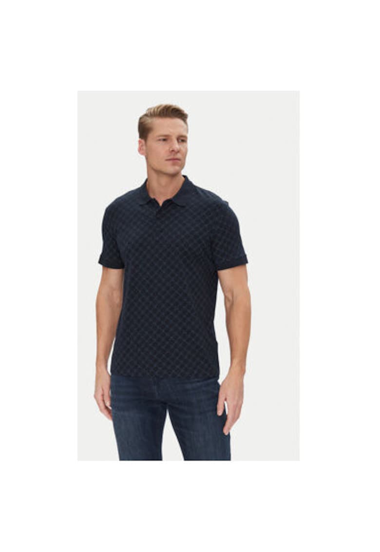 Tricou Polo barbati  10019309 30045550 - Bumbac/In - Bleumarin