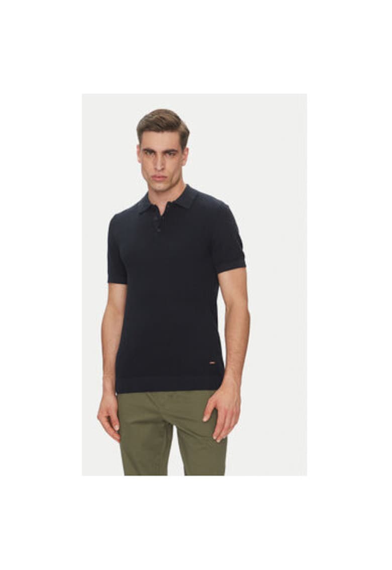 Tricou Polo barbati INVORM 30-485 - Bumbac/Poliester - Bleumarin - Bleumarin