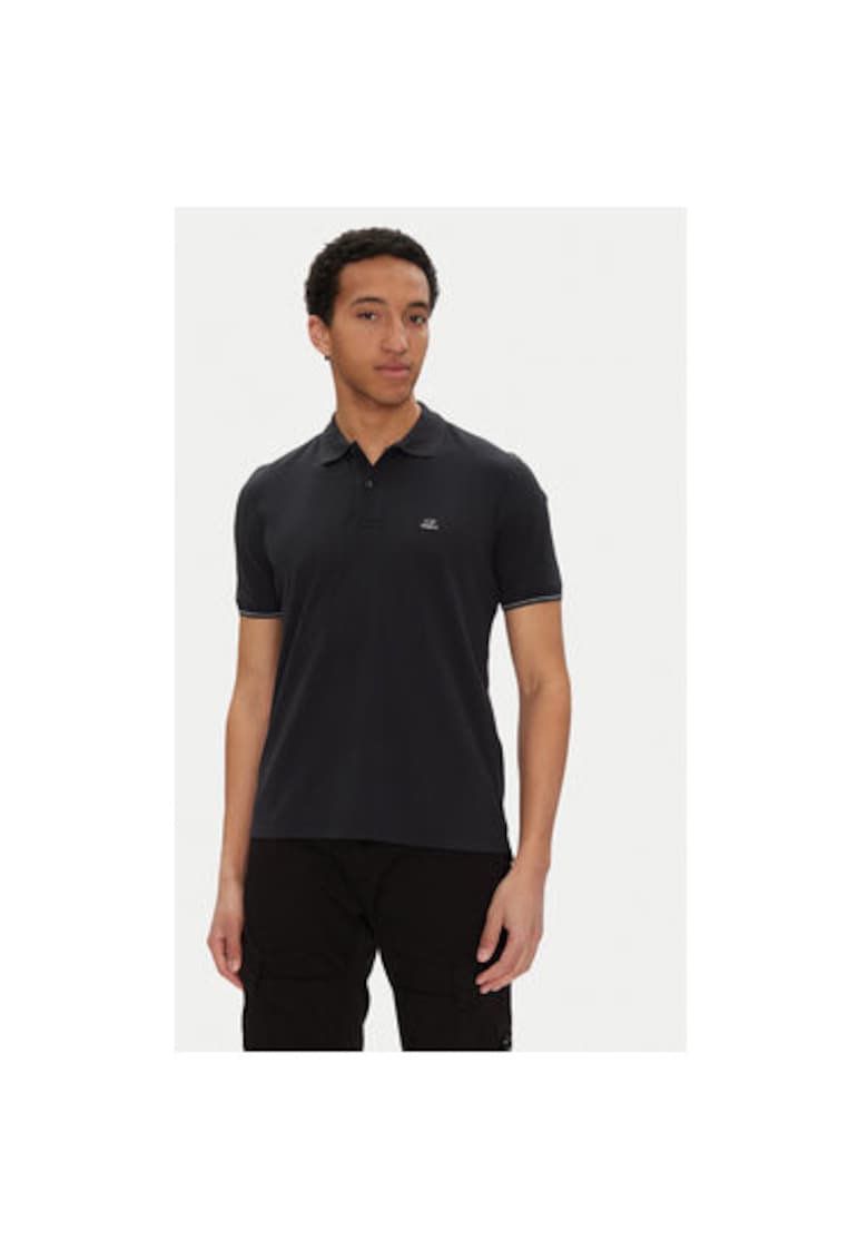 Tricou Polo barbati C P Company - 18CMPL130A006263G - Bumbac/Poliamida - Negru