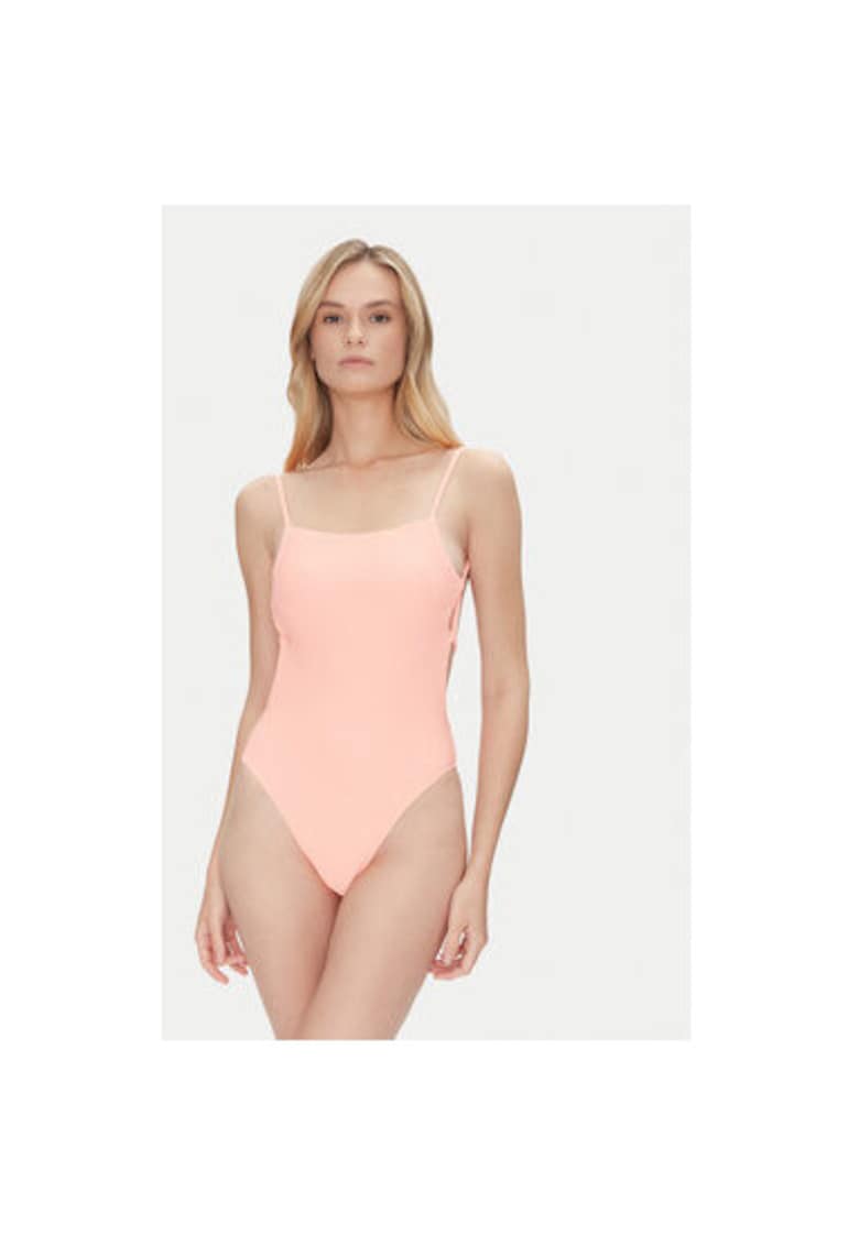 Costum de baie dama EBJX100111 - Poliester/Elastan - Corai - Rosu deschis