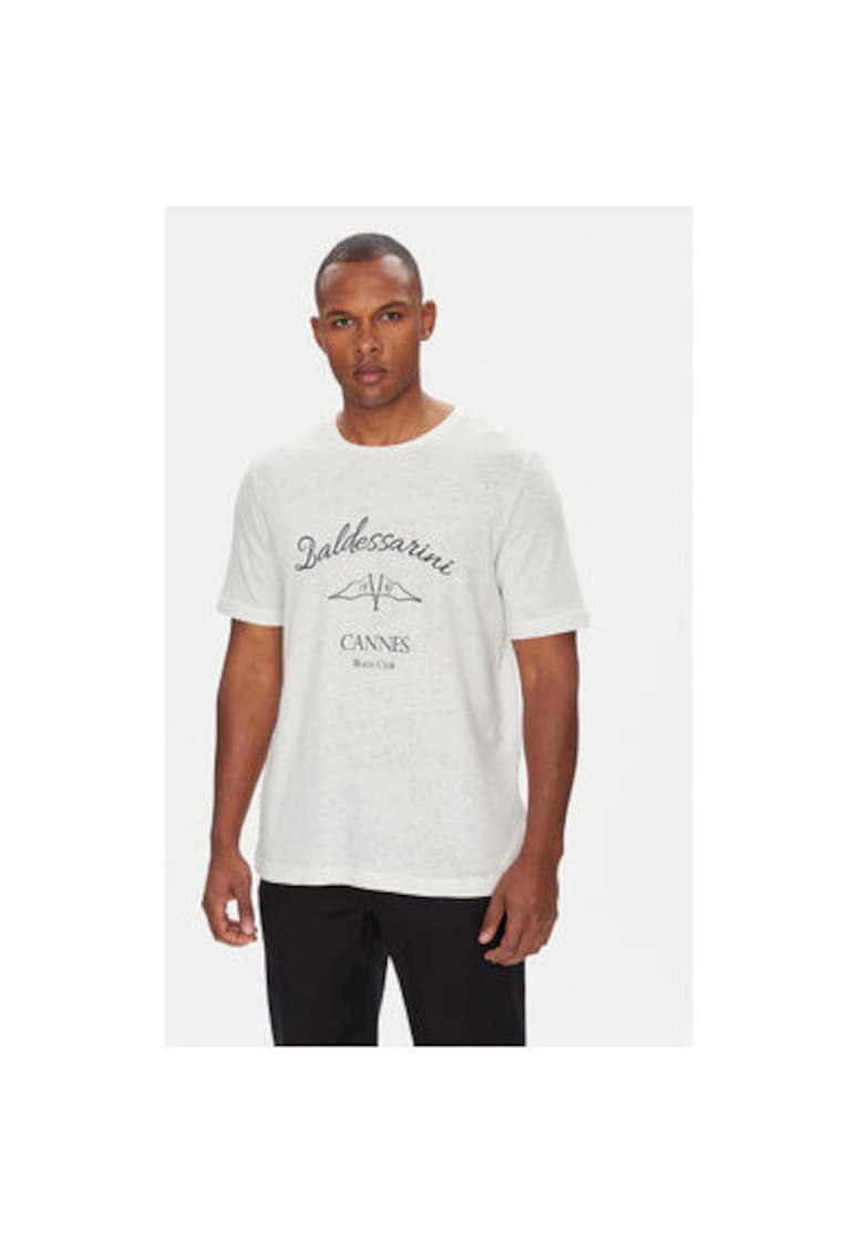 Tricou barbati B4 20084.5283 - In/Bumbac - Alb