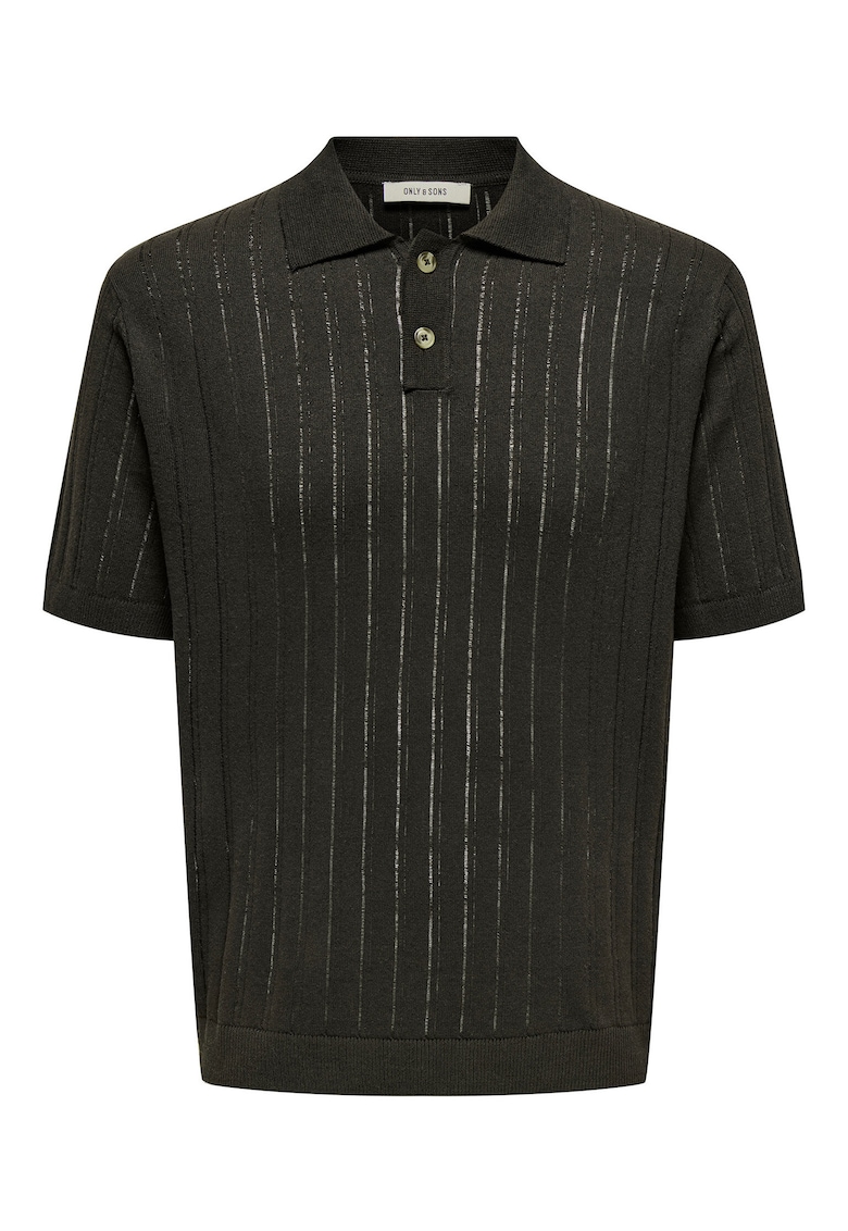 Tricou polo barbati Sons - 22033463 - Bumbac/Poliester - Maro Tricou polo barbati Sons - 22033463 - Bumbac/Poliester - Maro