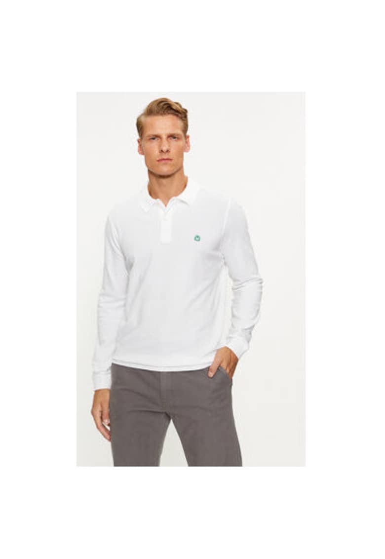 Tricou polo barbati  3089J3204 - Bumbac - Alb