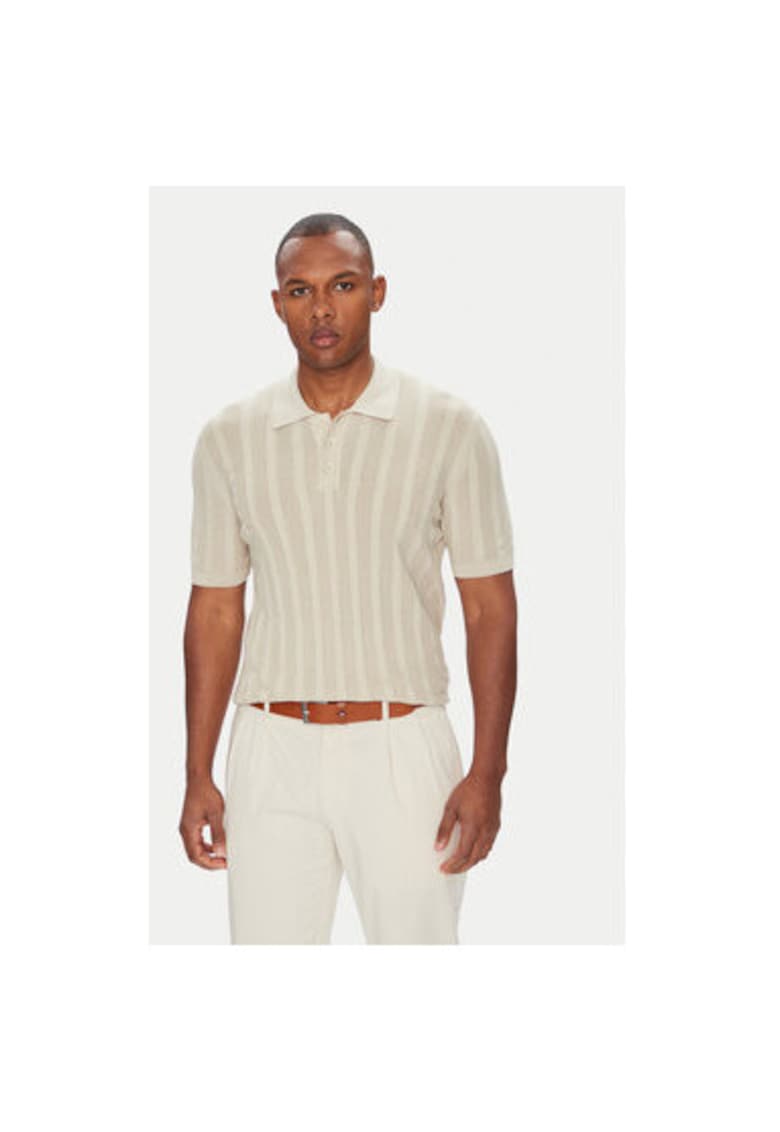 Tricou polo barbati B4 50024.5232 - Bumbac - Albastru deschis