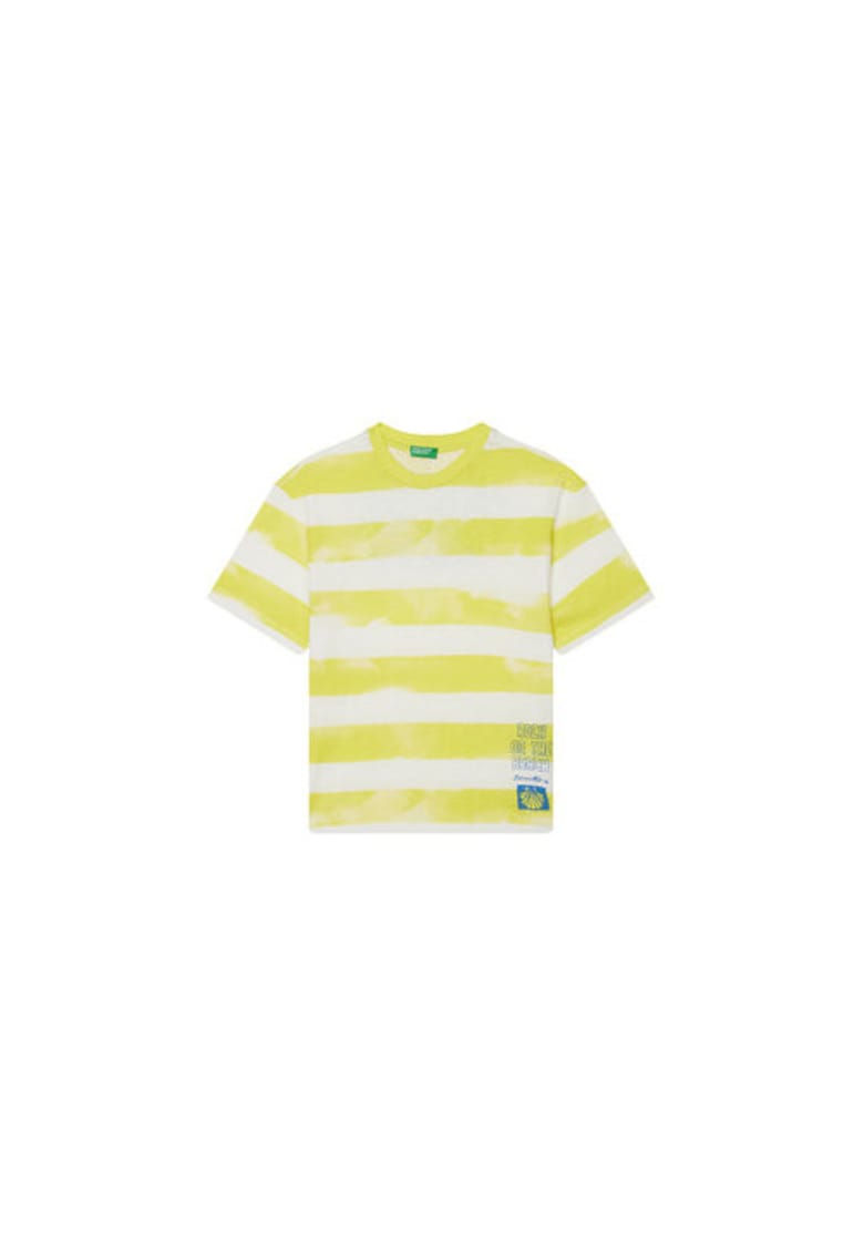 United Colors of Benetton Tricou pentru baieti 3SL3C10P5 - Bumbac - Galben - Galben