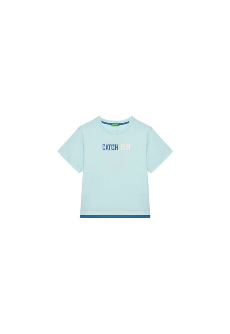 Tricou pentru baieti 3SLUG10JF - Bumbac - Albastru - Albastru