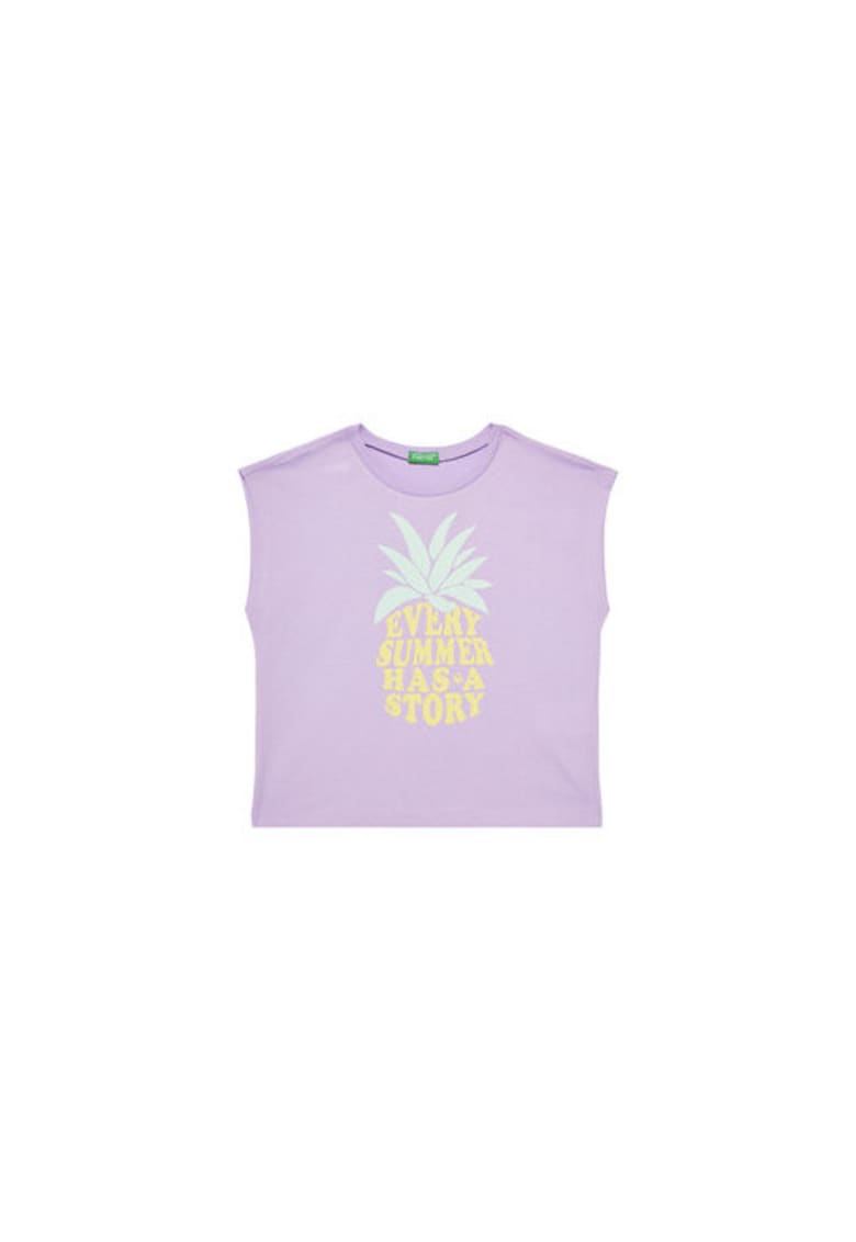 Tricou pentru fete 3JERC10PB - Bumbac - Mov - Mov