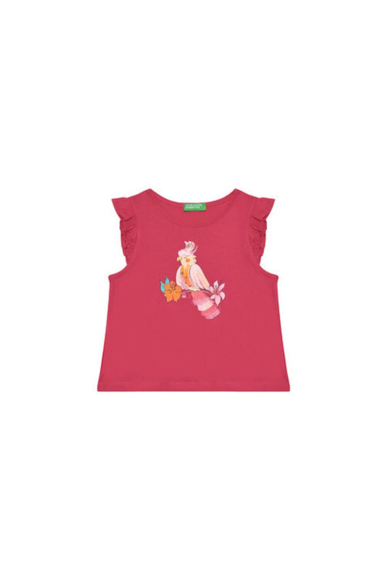 Tricou pentru fete 3I1XG10JK - Bumbac - Roz - Roz