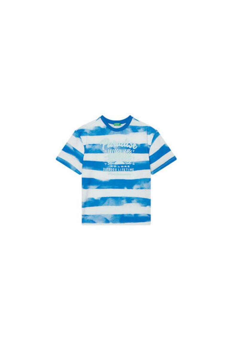 Tricou pentru baieti 3SL3C10P5 - Bumbac - Albastru - Albastru